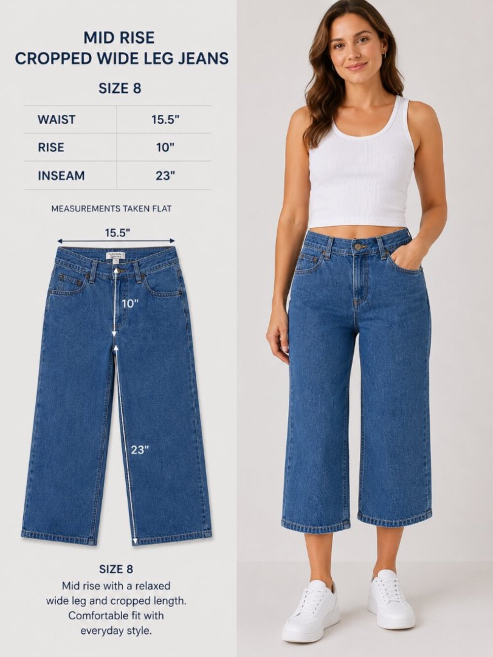 Vintage Christopher & Banks Wide Leg Capris